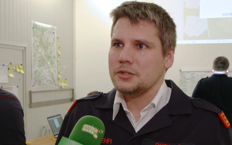 Stabsdienst-Übung der Feuerwehr Preßguts