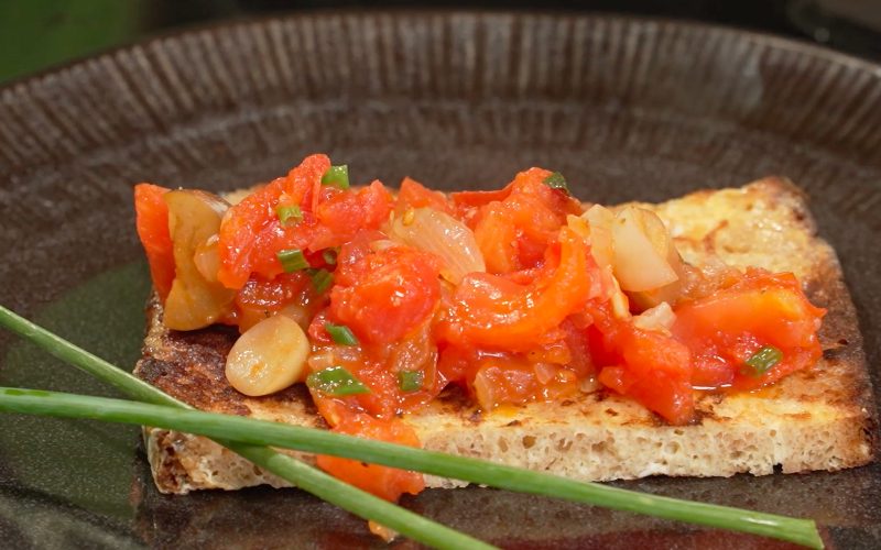 Rezept: Sommergemüse auf Steirerbrot
