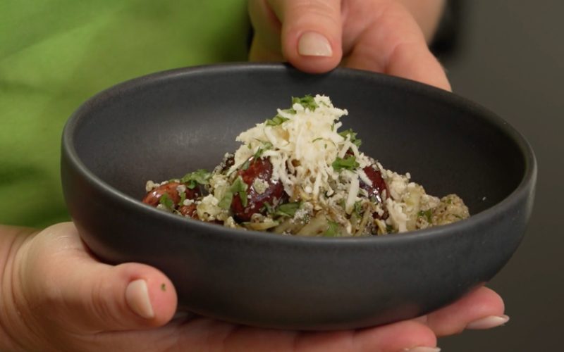 Rezept: Steirerkas-Käferbohnensalat mit Steirischen Kürbiskernöl
