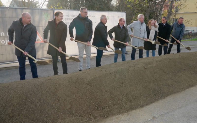 Spatenstich Baudienstgebäude Steiermark Bahn